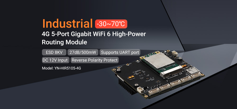 New Release | Goodbye Wiring Hassles! YN-HIR5105 4G/5G Industrial Router Module New Release | Goodbye Wiring Hassles! YN-HIR5105 4G/5G Industrial Router Module