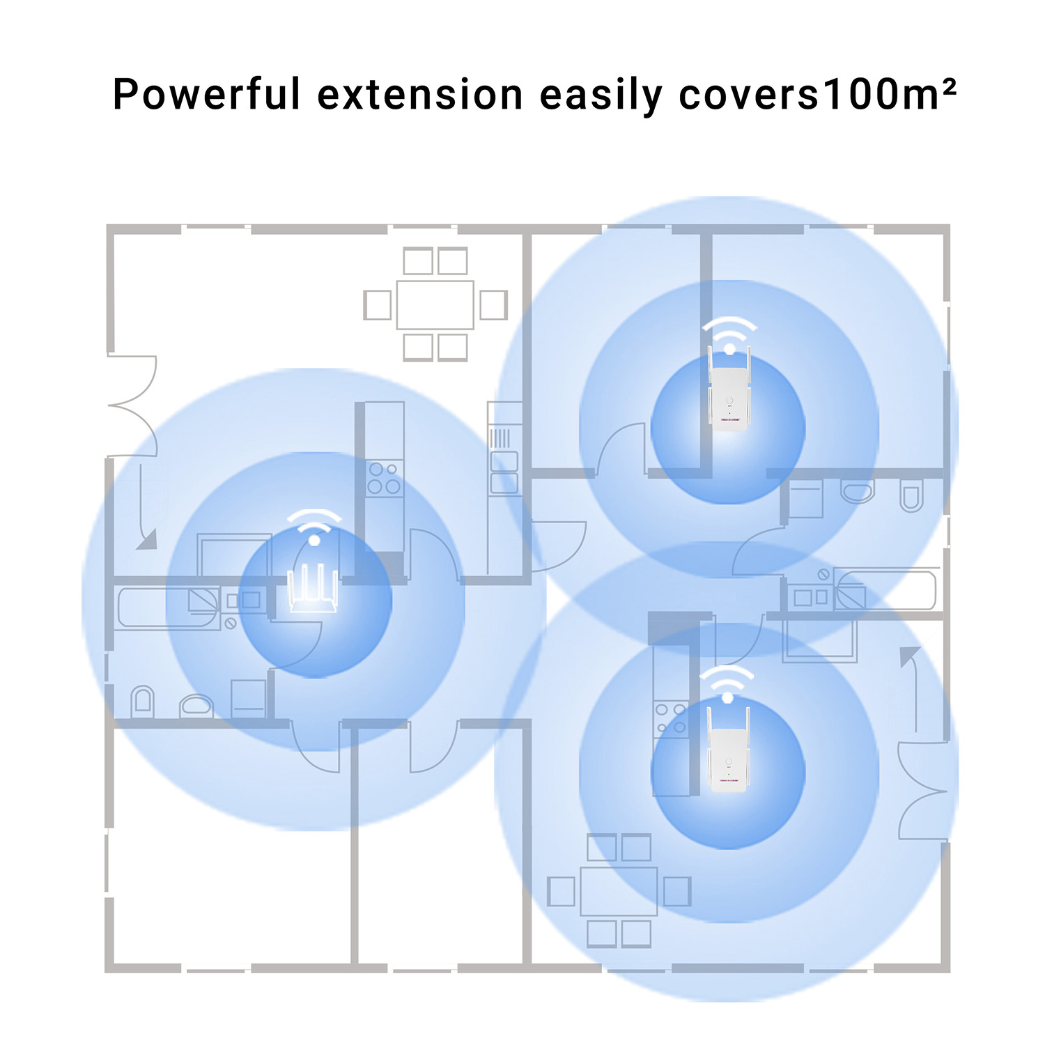 N6 AC1200 Wi-Fi Range Extender