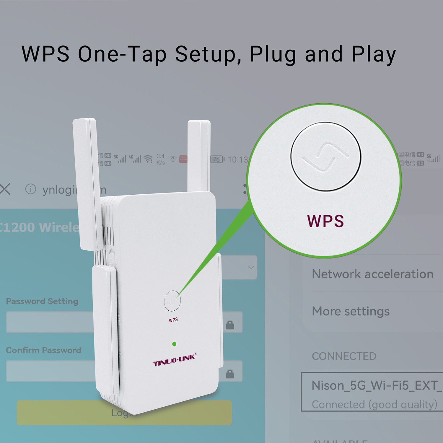 N6 AC1200 Wi-Fi Range Extender