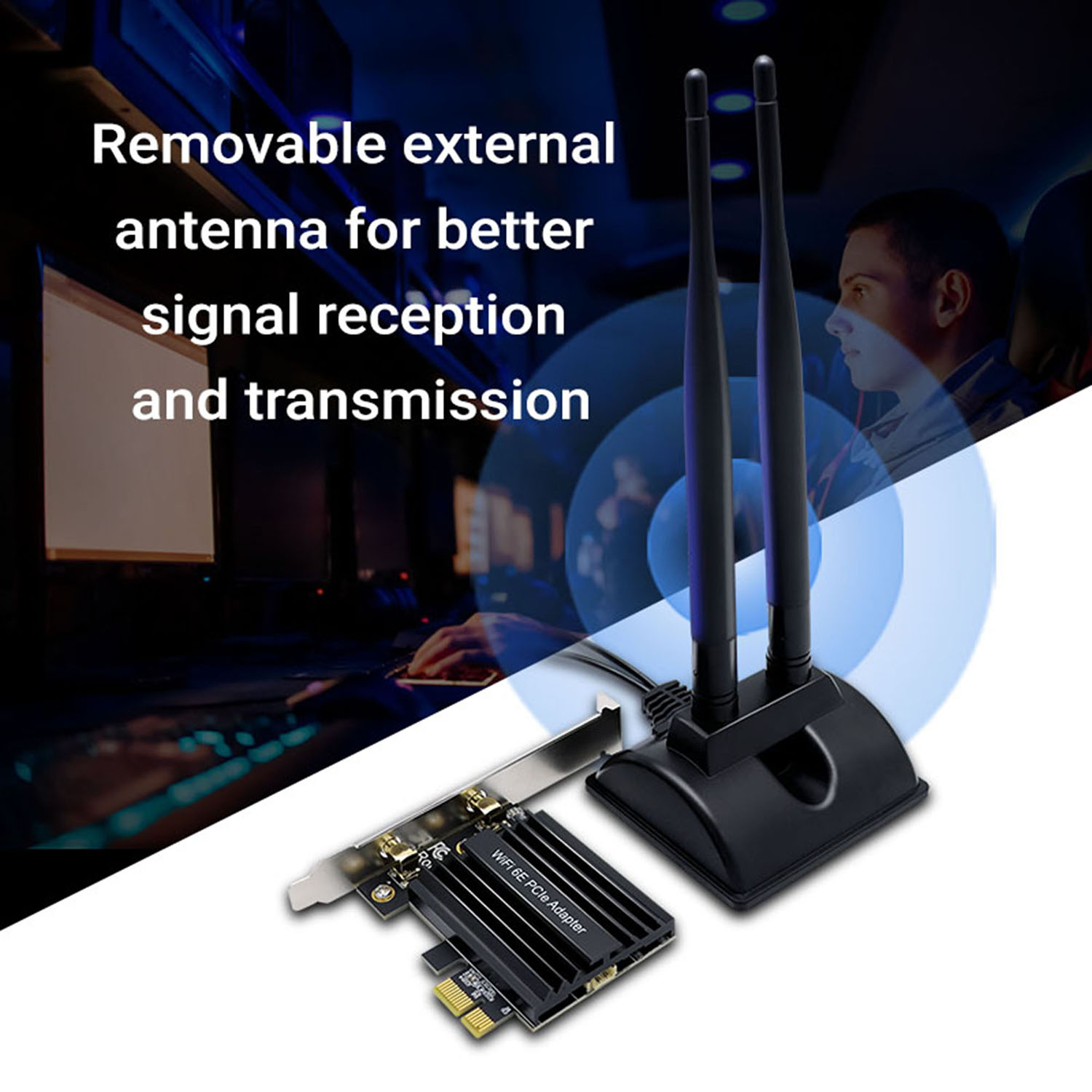Y10-A AX5400 Triple Band WiFi 6E PCle Adapter