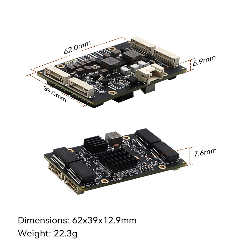 YN-IES104P Industrial 4-Port Gigabit Mini PoE Switch Module