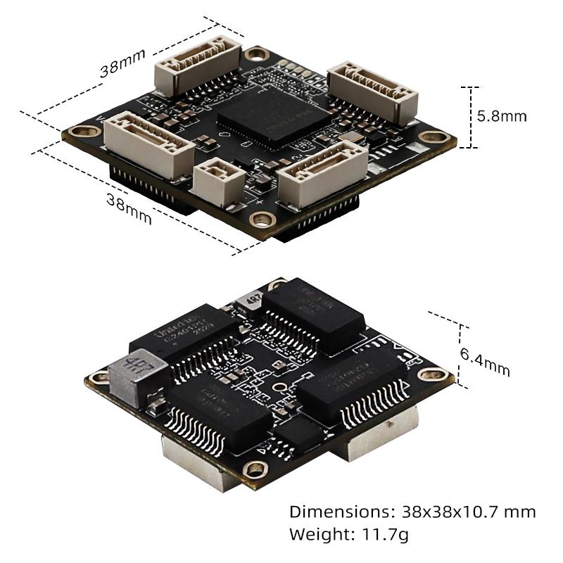 YN-S10406 Industrial 2.5G 4-Port Mini Switch Module