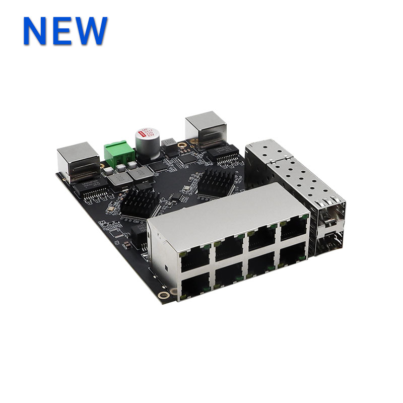 YN-IES1012P Industrial 10-Electric 2-Optical 1000Mbps Ethernet PoE Switch Module